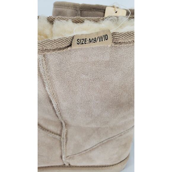 Realm Size M9/W10 Suede Australian Merino Wool Short Boots Unisex New - Picture 5 of 10